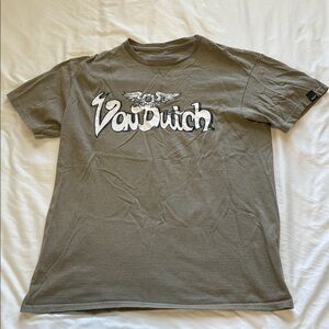 Von Dutch Khaki Graphic Tee